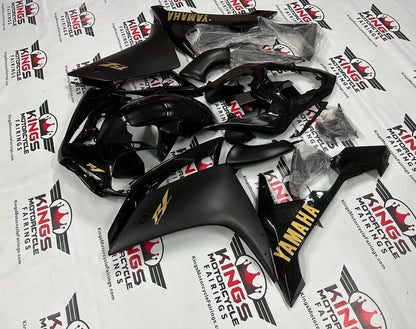 Yamaha YZF-R1 Fairings (2007-2008) Black, Matte Black, Matte Gray, Gold at KingsMotorcycleFairings.com