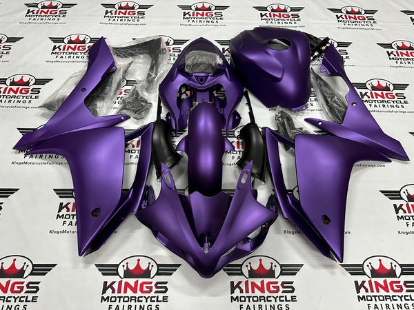 Yamaha YZF-R1 Fairings (2007-2008) All Matte Purple at KingsMotorcycleFairings.com