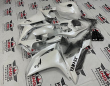 Yamaha R1 Fairings (2007-2008) Pearlescent White, Black at KingsMotorcycleFairings.com