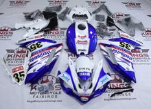 Yamaha R1 Fairings (2007-2008) White, Blue Sterilgarda #35 at KingsMotorcycleFairings.com
