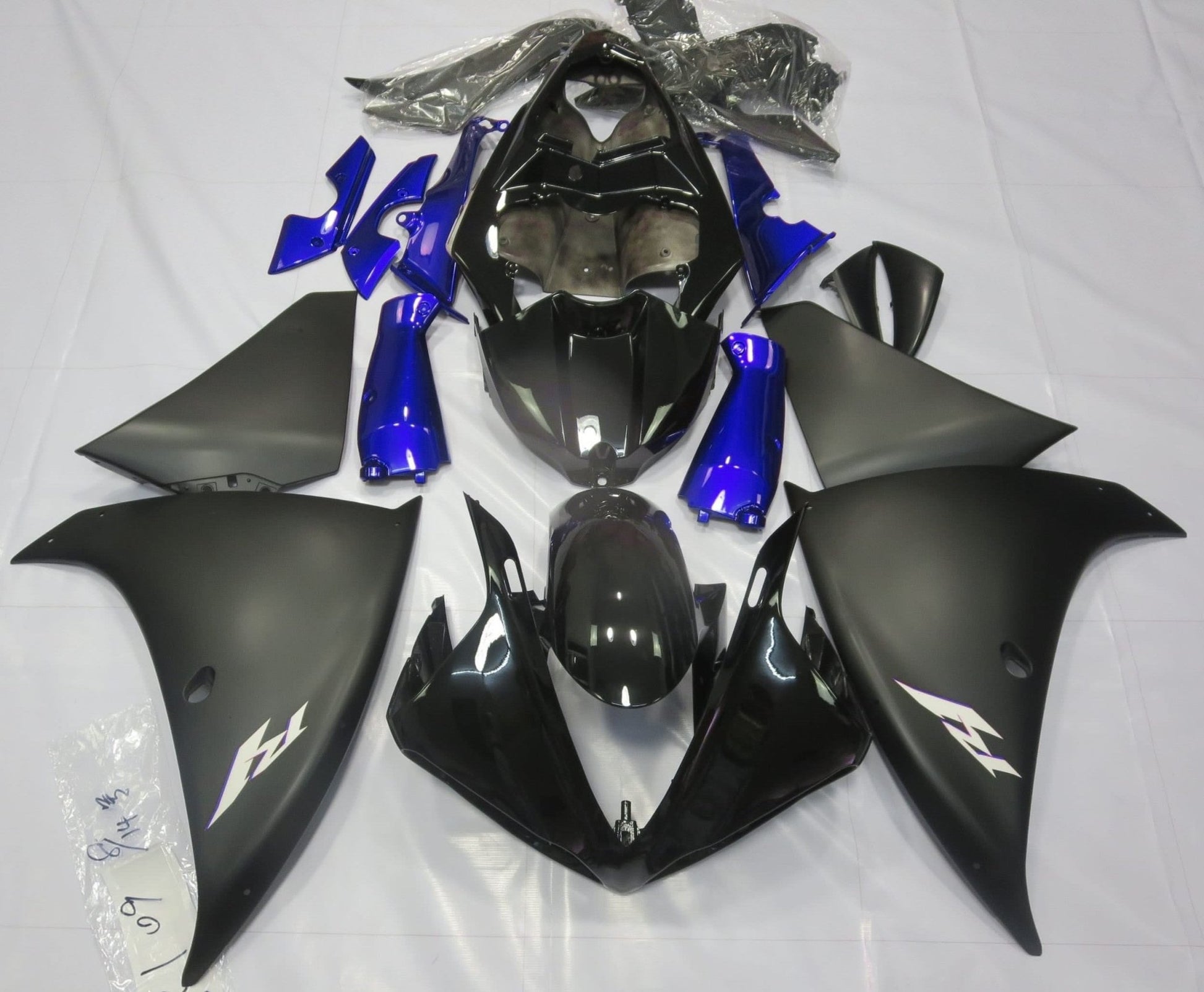 Yamaha R1 Fairings (2012-2014) Black, Matte Black, Blue at KingsMotorcycleFairings.com