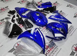 Yamaha R1 Fairings (2012-2014) Blue, Black, White Stripe at KingsMotorcycleFairings.com