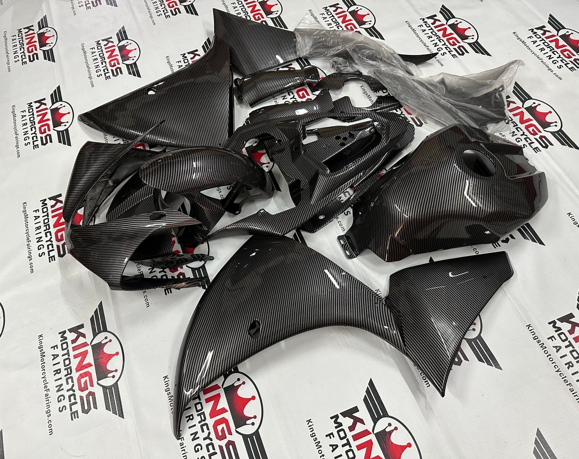 Yamaha R1 Fairings (2012-2014) Faux Carbon Fiber at KingsMotorcycleFairings.com