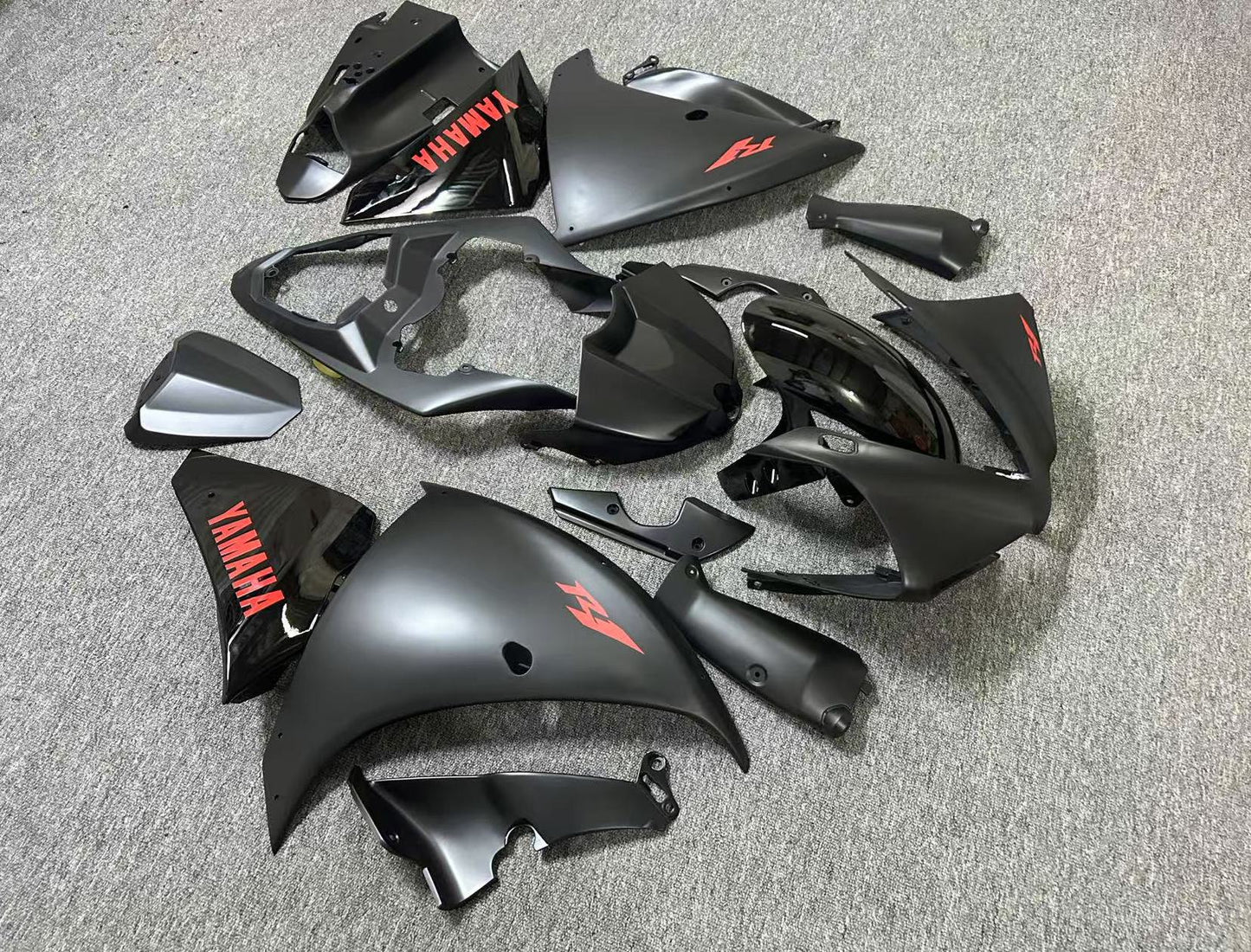 Yamaha R1 Fairings (2012-2014) Flat Black, Red, Gloss Black at KingsMotorcycleFairings.com