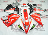 Yamaha R1 Fairings (2012-2014) Red, White, Monster Milwaukee at KingsMotorcycleFairings.com