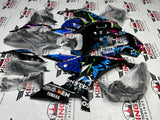 Yamaha R1 Fairings (2015-2019) Black, Blue Monster from KingsMotorcycleFairings.com