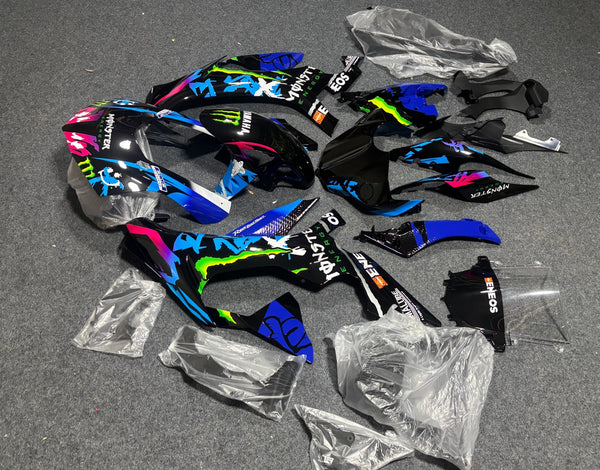 Yamaha R1 Fairings (2015-2019) Black, Blue, Pink Monster at KingsMotorcycleFairings.com