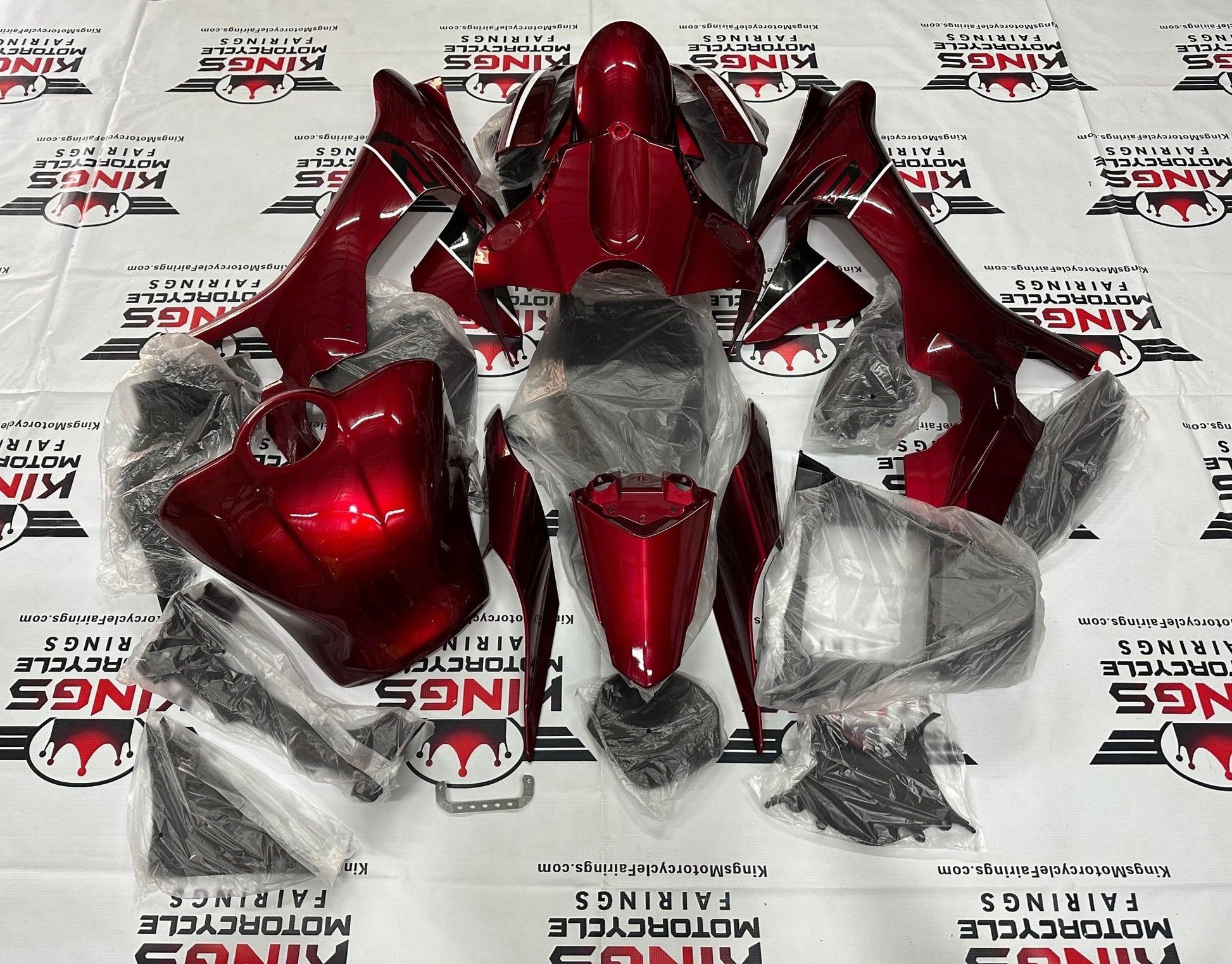 Yamaha R1 Fairings (2015-2019) Red Candy, White, Black from KingsMotorcycleFairings.com