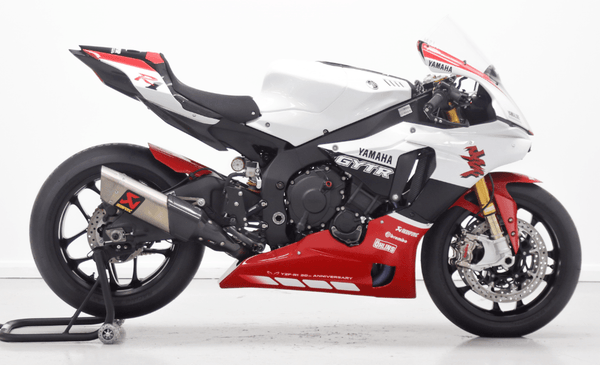 Yamaha R1 Fairings (2015-2019) White, Red GYTR at KingsMotorcycleFairings.com