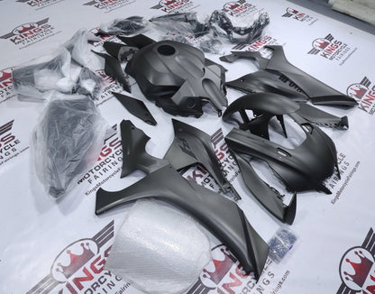 Yamaha R1 Fairings (2020-2025) All Matte Gray, Black at KingsMotoryccleFairings.com