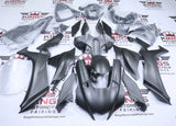 Yamaha R1 Fairings (2020-2025) Flat Gray, Black at KingsMotorcycleFairings.com