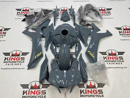 Yamaha R1 Fairings (2020-2025) Gray, Gold at KingsMotorcycleFairings.com