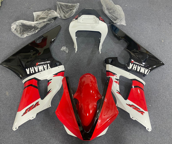 Yamaha R1 Race Fairings (2000-2001) Red, Black, White at KingsMotorcycleFairings.com
