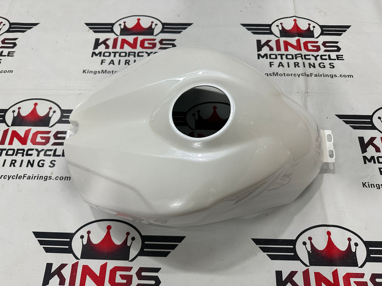 Yamaha R1 Tank Cover Fairing (2007-2008) Pearlescent White, Black from KingsMotorcycleFairings.com