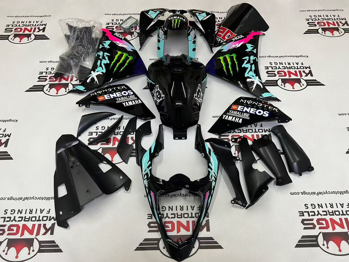 Yamaha R1 (2009-2011) Black, Blue, White, Pink Monster Fairings at KingsMotorcycleFairings.com