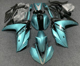 Yamaha R25 Fairings (2015-2018) Blue Turquoise, Black at KingsMotorcycleFairings.com