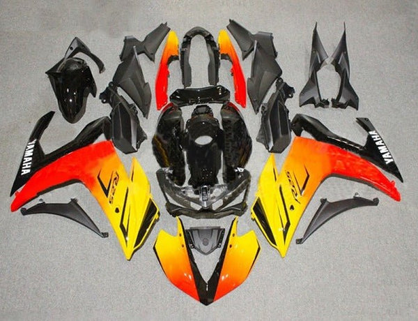 Yamaha R25 Fairings (2015-2018) Red, Orange, Yellow Fade at KingsMotorcycleFairings.com