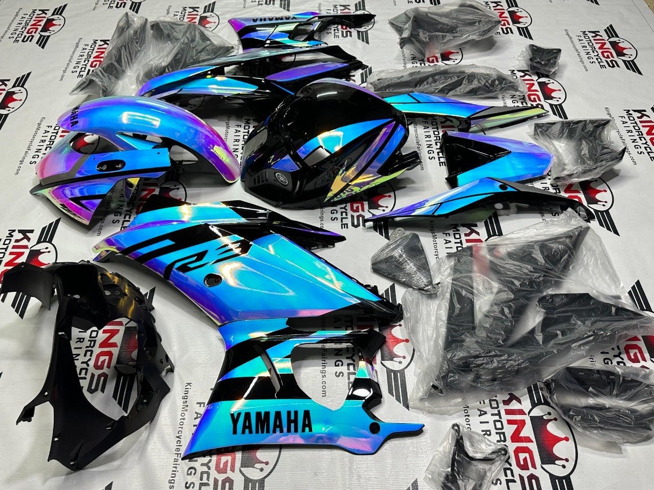 Yamaha R3 Fairing Kit (2019-2021) Chameleon Chrome, Pink, Blue at KingsMotorcycleFairings.com