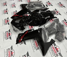 Yamaha R3 Fairings (2015-2018) Black, Red Stripe at KingsMotorcycleFairings.com