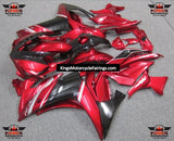 Yamaha R3 Fairings (2015-2018) Candy Red, Black at KingsMotorcycleFairings.com