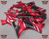 Yamaha R3 Fairings (2015-2018) Candy Red, Black at KingsMotorcycleFairings.com