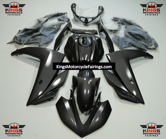 Yamaha R3 Fairings (2015-2018) Faux Carbon Fiber at KingsMotorcycleFairings.com