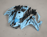 Yamaha R3 Fairings (2015-2018) Light Blue, Black 21 from KingsMotorcycleFairings.com