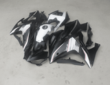 Yamaha R3 Fairings (2015-2018) Matte Black, White, Red Stripe at KingsMotorcycleFairings.com