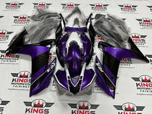 Yamaha R 3Fairings (2015-2018) Purple, Black, White Stripe by KingsMotorcycleFairings.com
