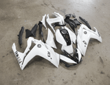 Yamaha R3 Fairings (2015-2018) White Gloss, Black at KingsMotorcycleFairings.com