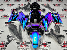 Yamaha R3 Fairings (2019-2021) Chrome Chameleon, Black at KingsMotorcycleFairings.com