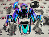 Yamaha YZF-R3 Fairing Kit (2019-2021) Chrome, Blue, Pink Chameleon at KingsMotorcycleFairings.com