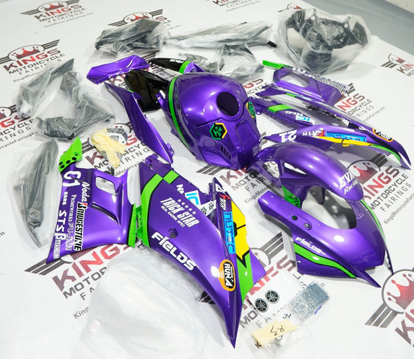 Yamaha R3 Fairings (2019-2021) Purple, Green, Eva at KingsMotorcycleFairings.com