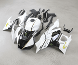 Yamaha YZF-R3 Fairings (2022-2024) White, Black, Gold Monster from KingsMotorcycleFairings.com