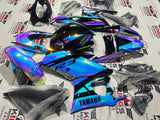 Yamaha R3 Fairings (2022-2024) Chrome, Blue, Pink Chameleon at KingsMotorcycleFairings.com