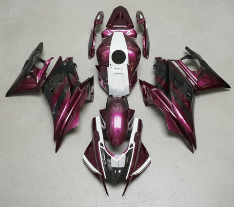 Yamaha R3 Fairings (2022-2024) Purple Magenta at KingsMotorcycleFairings.com