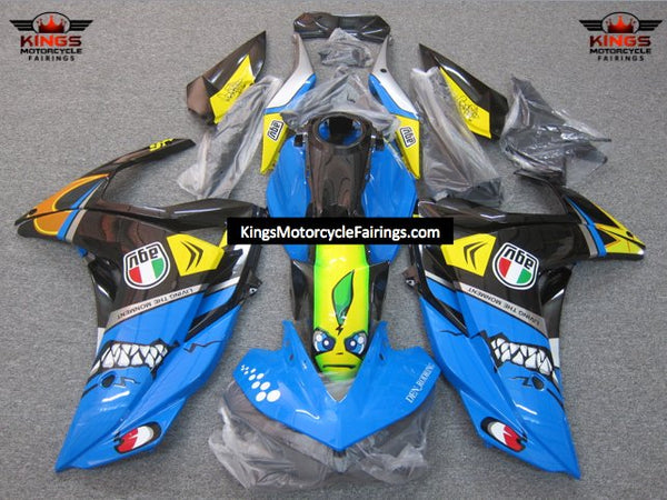 Yamaha R3 (2015-2018) Blue Shark Fairings at KingsMotorcycleFairings.com