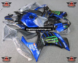 Yamaha R3 (2015-2018) Blue, Black Monster Fairings at KingsMotorcycleFairings.com