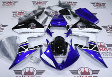 Yamaha R6 Fairing Kit (2005) Blue, Black, White Stripe at KingsMotorcycleFairings.com