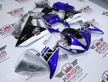 Yamaha R6 Fairing Kit (2005) Blue, Black, White Stripe from KingsMotorcycleFairings.com