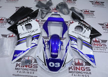Yamaha R6 Fairings (1998-2002) Blue, White, Black, Alpine from KingsMotorcycleFairings.com