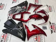 Yamaha R6 Fairings (2003-2004) Dark Red, Flat Black at KingsMotorcycleFairings.com