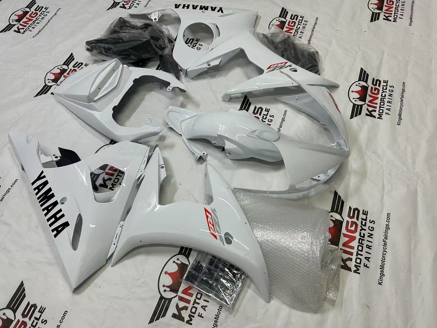 Yamaha R6 Fairings (2003-2004) Gloss White, Red, Black from KingsMotorcycleFairings.com
