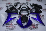 Yamaha R6 Fairings (2005) Blue, Matte Black, Faux Carbon Fiber at KingsMotorcycleFairings.com