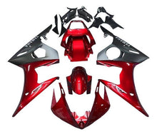 Yamaha R6 Fairings (2005) Dark Red, Matte Black, Gray at KingsMotorcycleFairings.com
