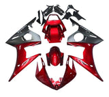 Yamaha YZF-R6 Fairings (2005) Dark Red, Matte Black, Gray at KingsMotorcycleFairings.com