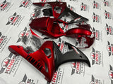 Yamaha YZF-R6 Fairings (2005) Dark Red, Matte Black at KingsMotorcycleFairings.com