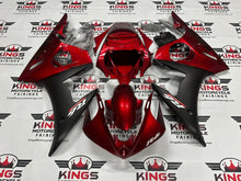 Yamaha YZF-R6 Fairings (2005) Dark Red, Matte Black at KingsMotorcycleFairings.com