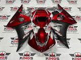 Yamaha YZF-R6 Fairings (2005) Dark Red, Matte Black at KingsMotorcycleFairings.com