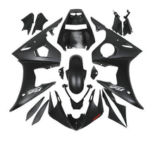 Yamaha YZF-R6 Fairings (2005) Matte Black, Silver, Red at KingsMotorcycleFairings.com